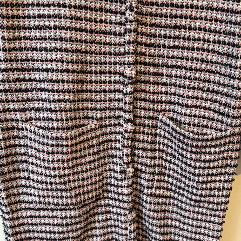 Zara Textured V-Neck Midi Dress/Cardigan – Size Medium (NWT) - Picture 5 of 6